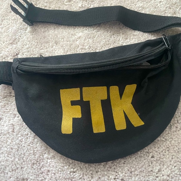 FTK Black Fanny Pack Belt Bag - Picture 1 of 2